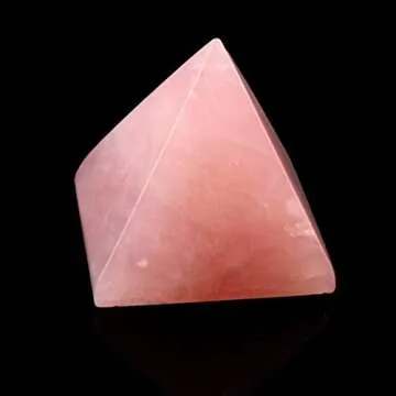 1.5inch Rose Quartz Pyramid - Calming Healing Crystal