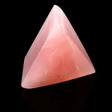 1.5inch Rose Quartz Pyramid - Calming Healing Crystal