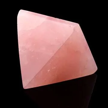 1.5inch Rose Quartz Pyramid - Calming Healing Crystal
