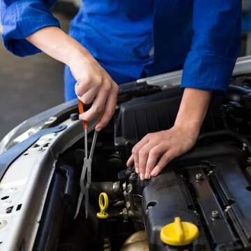 Mutt Tools 2pc Double Jointed Needle Nose Pliers Set – 13" Extra Long Needle Nose Pliers and 45 Degree Bent Double X Design – Extended Reach for Tight Spaces