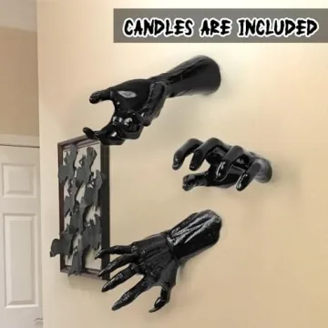DAZONGE Wall Mounted Creepy Hands - Unique Halloween Decor