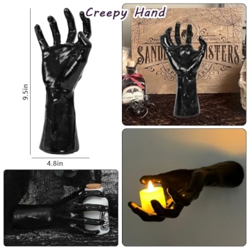 DAZONGE Wall Mounted Creepy Hands - Unique Halloween Decor