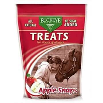 Buckeye 4 lb Nutrition Horse Treats. Tasty, All Natural, and No Sugar Added. Three Flavors to Choose...