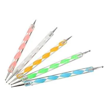 COMIART Ball Styluses Dotting Tool Set for Embossing Pattern Clay Sculpting,Nail Art