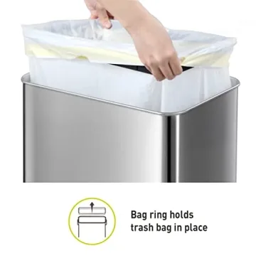 EKO Touchless 50 Liter Trash Can for Modern Kitchens