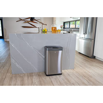 EKO Touchless 50 Liter Trash Can for Modern Kitchens