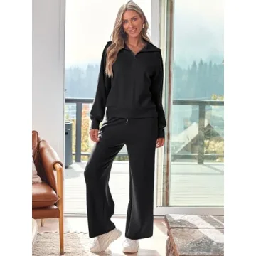 Stylish AUTOMET Women's 2 Piece Sweatsuit for Everyday Comfort
