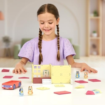 Tile Town Bluey Heeler Home Magnetic Building Playset