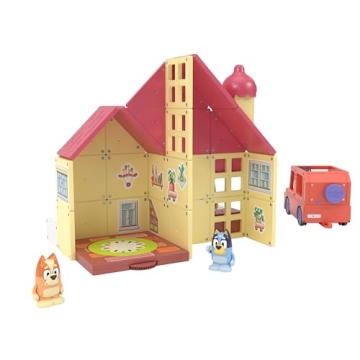 Tile Town Bluey Heeler Home Magnetic Building Playset