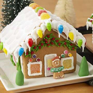 Wilton Build it Yourself Holiday Town Gingerbread Decorating Kit