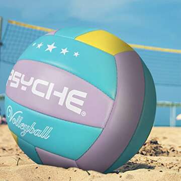Wisdom Leaves Volleyball Official Size 5,Soft Volleyball for Indoor Outdoor Beach Park Games Play