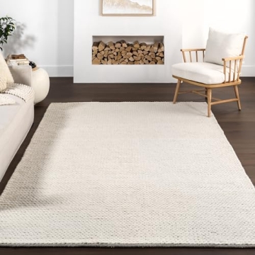 nuLOOM Caryatid Handwoven Wool Area Rug - 6x9 Off-White