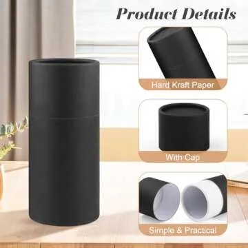 Mirrline 10 Pcs Kraft Paper Gift Packaging Tubes