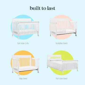 DaVinci Kalani 4-in-1 Convertible Crib Designed for Safety