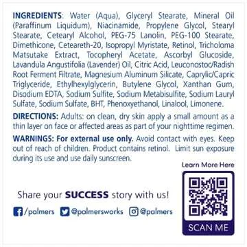 Palmer's Skin Success Night Cream: Fade Dark Spots, Fine Lines & Wrinkles