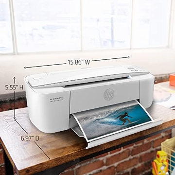 HP DeskJet 3772 All-in-One Color Inkjet Printer Scanner and Copy, Instant Ink Ready, Wireless Printers for Home and Office, Photo Print, Built-in WiFi, T8W88A (Renewed)
