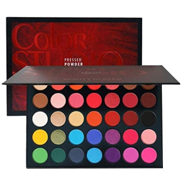 MYUANGO Color Studio Eyeshadow Palette, Highly Pigmented 35 Shades Matte and Shimmers Makeup Palette...