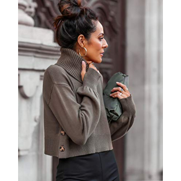 Chic Chunky Rib Turtleneck Sweater from The Drop