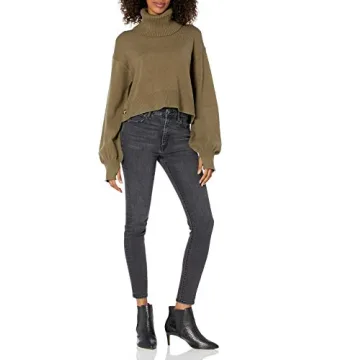 Chic Chunky Rib Turtleneck Sweater from The Drop
