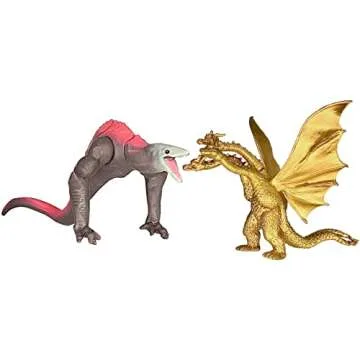 TwCare Exclusive Set of 8 Godzilla vs Kong Toys Movable Joint Action Figures, King of The Monster Dinosaur Shin Ghidorah Skull Crawler Destoroyah Mecha Mechagodzilla Cake Toppers Pack