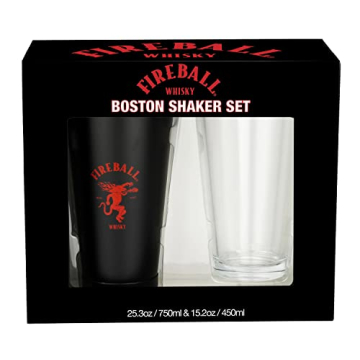 Fireball 2 Piece Boston Shaker Set for Perfect Cocktails