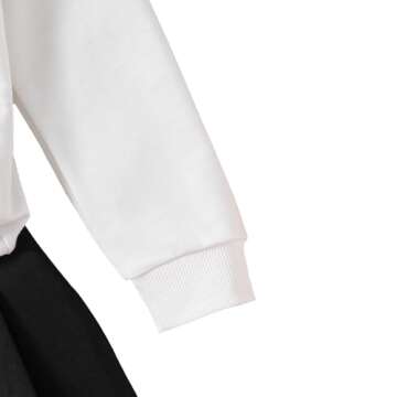 Nivne Tco Toddler Girl Set - Bear Print Crew Neck Sweatshirt and Pleated Skirt - Girls Skirt Outfit 6T