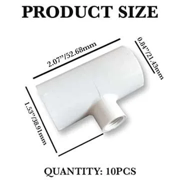 Durable PVC Tee for Chicken and Rabbit Watering Systems