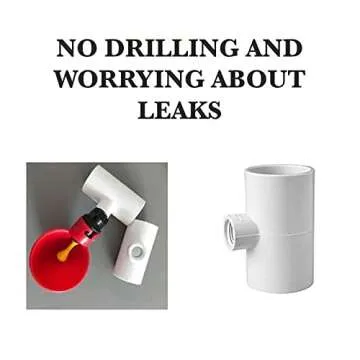 Durable PVC Tee for Chicken and Rabbit Watering Systems