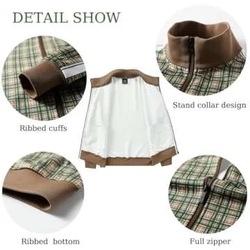 ANOTWENER Track Suits for Men Set 2 Piece Sweat Suits Plaid Tracksuit Men Outfits Sets Sweat Jackets Walking Suits Jogging Jogger Set Green JW-2601-XL