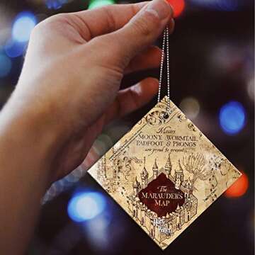 Harry Potter - Marauder's Map - I Solemnly Swear - Mischief Managed - 3.5” Starfire Prints Hanging...