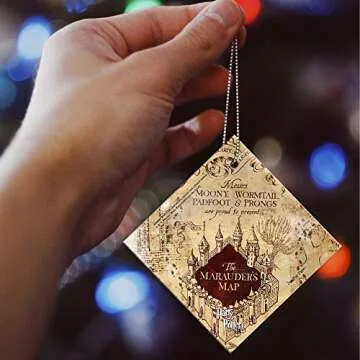 Harry Potter - Marauder's Map - I Solemnly Swear - Mischief Managed - 3.5” Starfire Prints Hanging...