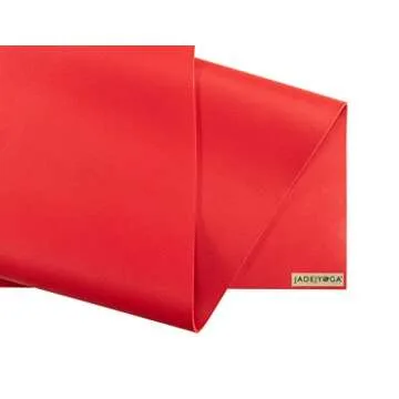 JADE YOGA - Harmony Yoga Mat (3/16" Thick x 24" Wide) (Fire Engine Red, 68")