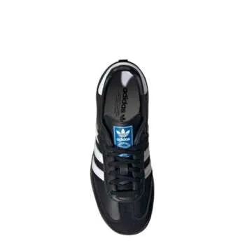 adidas FTWWHT/CBLACK Unisex Samba OG J FTWR whiteCore Black/GUM5 5.5 US, Wide Little_Kid