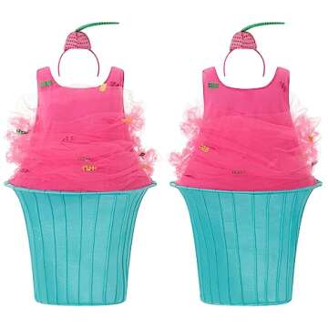 Halloween Ice Cream/Cupcake/Donut Costumes Cosplay Suit with Hat for Women