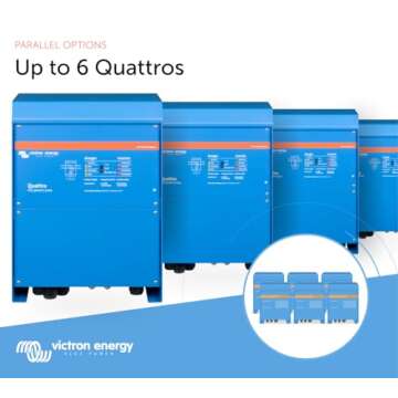 Victron Energy Quattro 5000VA 12-Volt Pure Sine Wave Inverter and 220 amp Battery Charger