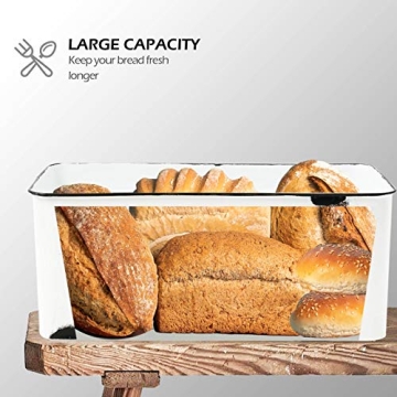 AVV Farmhouse Bread Box for Fresh Kitchen Storage