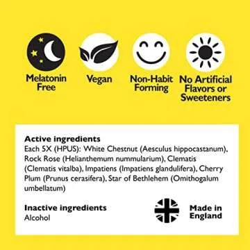 Bach RESCUE SLEEP Spray 20mL, Natural Sleep & Stress Relief Aid, Homeopathic Flower Essence, Vegan, Free of Melatonin, Sugar, and Gluten, Non-Narcotic, Non-Habit Forming