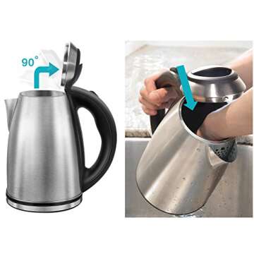 Túasia 1.8L Electric Stainless Steel Kettle - Safe & Fast