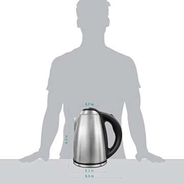 Túasia 1.8L Electric Stainless Steel Kettle - Safe & Fast