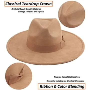Stylish Pro Celia Big Wide Brim Fedora for Women