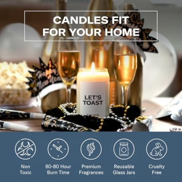Homesick Let's Toast Candle - Long-Lasting Celebration Scent