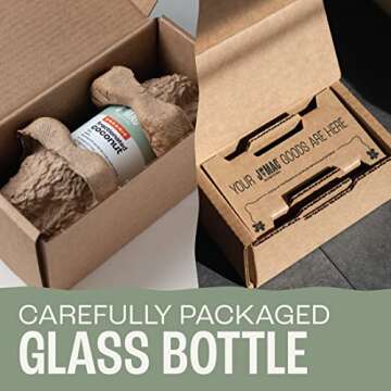 J MAC BOTANICALS Organic Fractionated Coconut Oil (16 Ounce Glass Bottle) Organic Carrier Oil and fo...