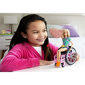 Barbie Fashionistas Doll with Wheelchair & Ramp for Kids