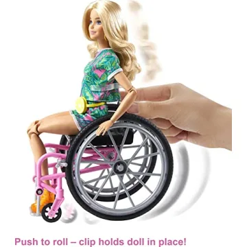 Barbie Fashionistas Doll with Wheelchair & Ramp for Kids