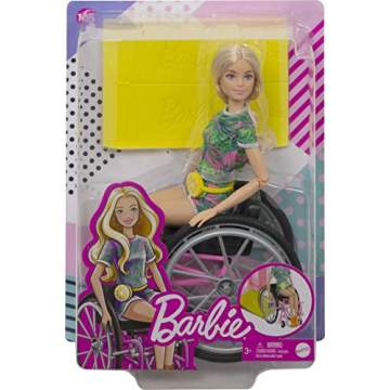 Barbie Fashionistas Doll with Wheelchair & Ramp for Kids