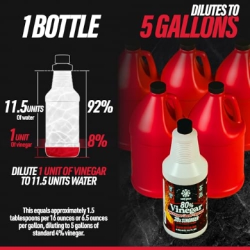 Calyptus 80% Super Concentrated Vinegar for Powerful Cleaning