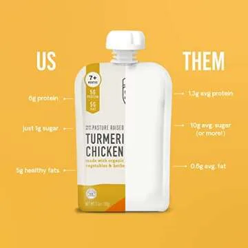 Serenity Kids 7+ Months Bone Broth Puree Made with Organic Veggies - Clean Label Project Purity Award Certified - 3.5 Ounce BPA-Free Pouch - Variety Pack - 6 Count - Baby Puree - Bone Broth for Babies