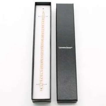 Lavencious Elegant Heart-Shaped CZ Tennis Bracelet for Women