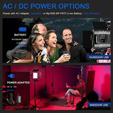 GVM RGB Video Lighting Bi-Color Kit with APP Control