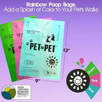 Pet N Pet Lavender Scented Poop Bags - 720 Counts, Eco-Friendly, Extra Thick